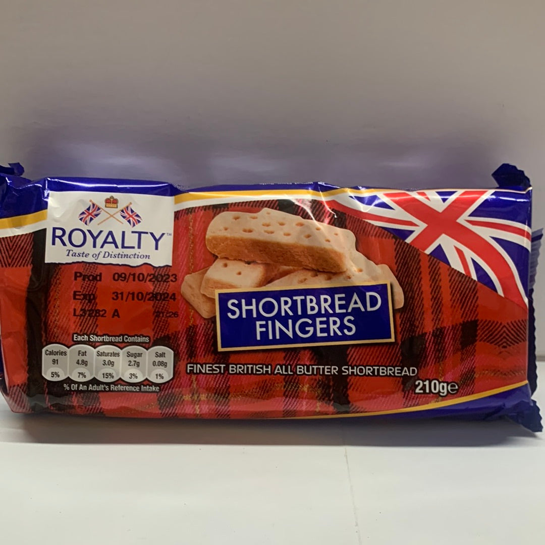 Royalty Shortbread Fingers 210g