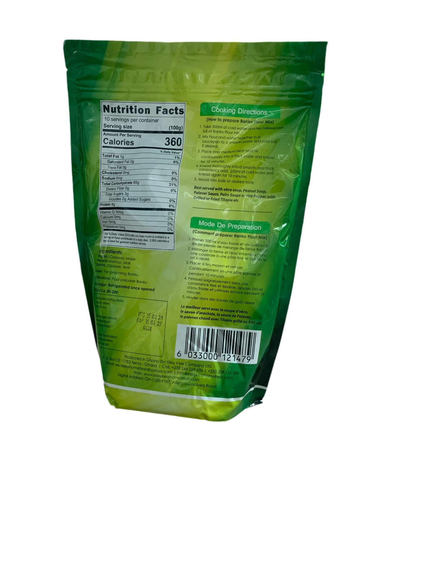 Home Fresh Banku Mix Flour 1kg
