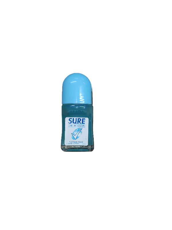 Sure deodorant assorted colors and scents (glass bottle)