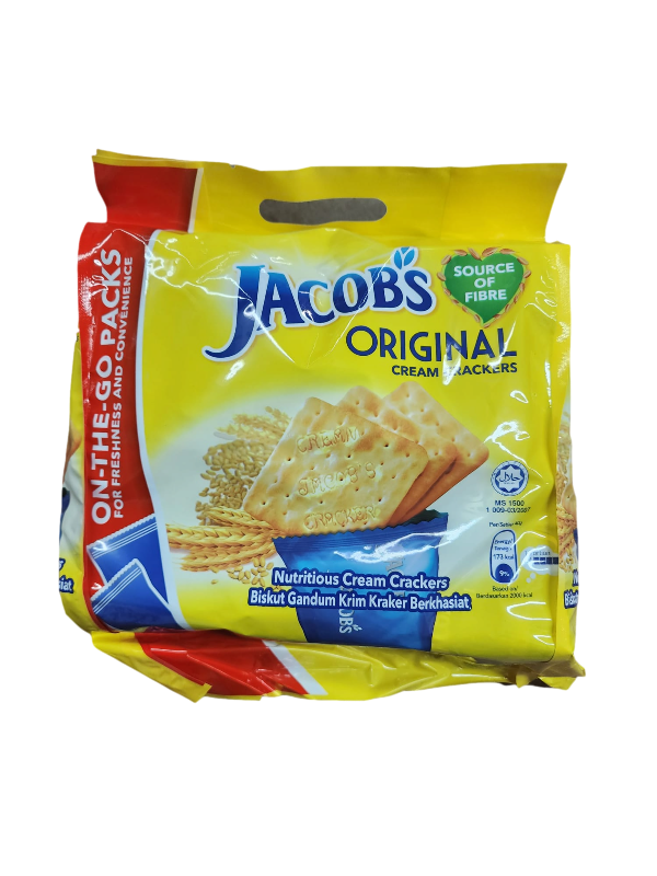 Jacobs Original Cream Crackers 600g - On the Go Packs (12 ct)