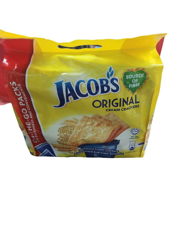 Jacobs Original Cream Crackers 600g - On the Go Packs (12 ct)