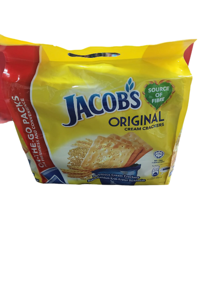 Jacobs Original Cream Crackers 600g - On the Go Packs (12 ct)